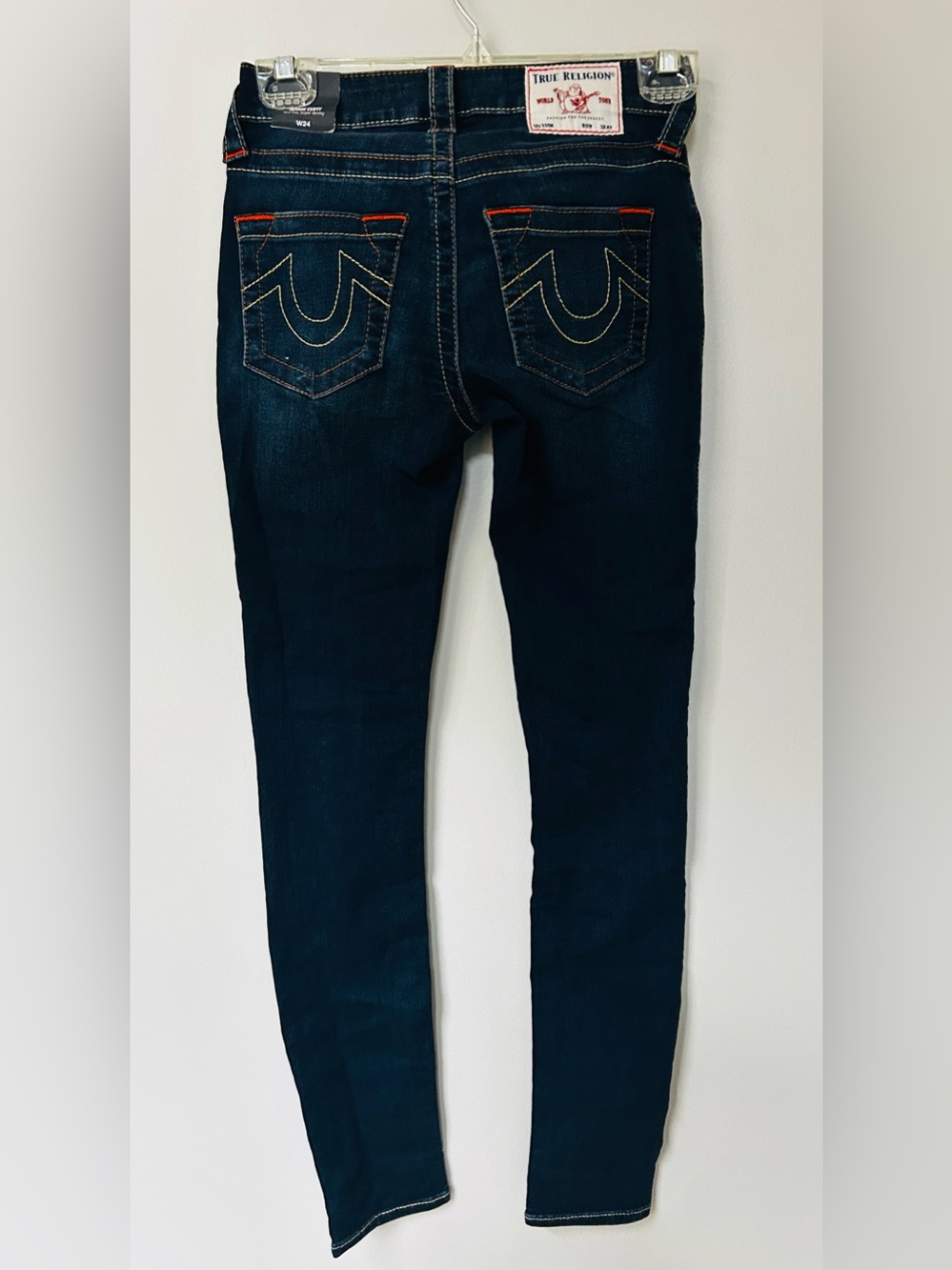 True Religion Jennie Curvy Mid Rise Super Skinny Jeans NWT W24